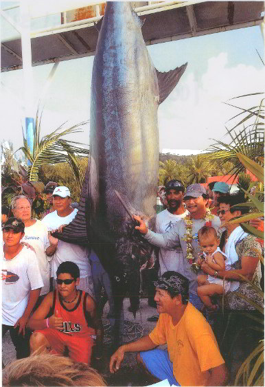 Marlin catch near Bora Bora